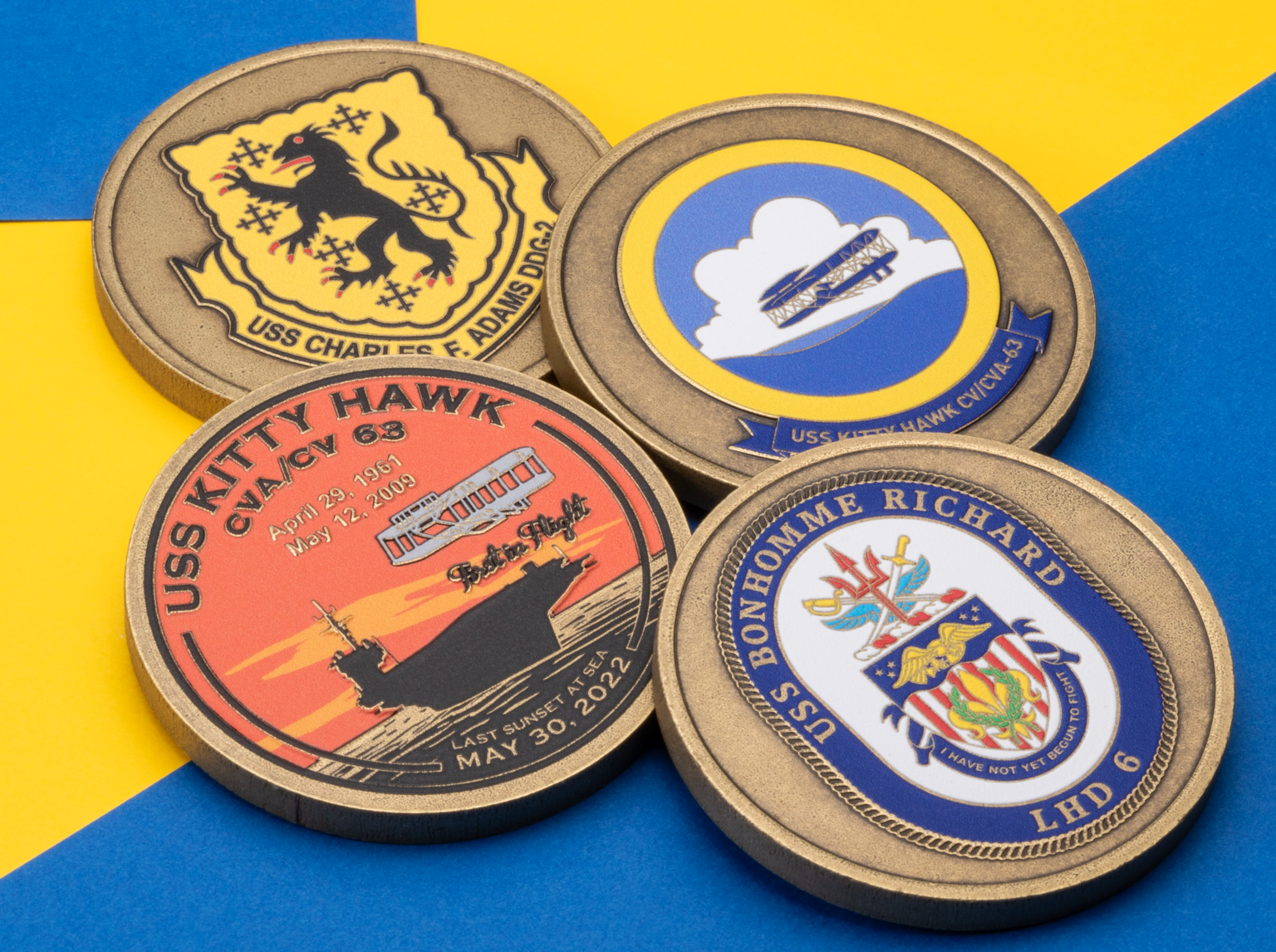 Made in USA - Die Struck with Color - Challenge Coins