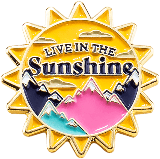 Live in the sunshine - Lapel Pin - by Pin Depot
